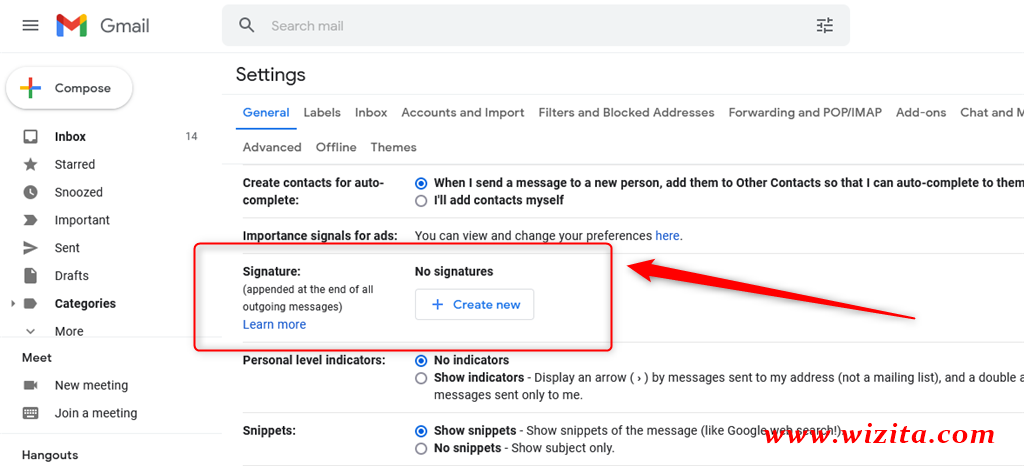 How to change Gmail Signature - Step - 1 - 5