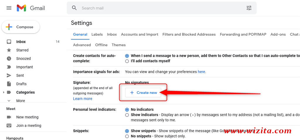 How to change Gmail Signature - Step - 1 - 6