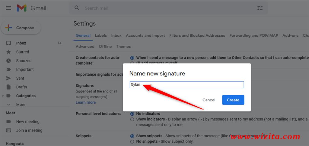 How to change Gmail Signature - Step - 1 - 7