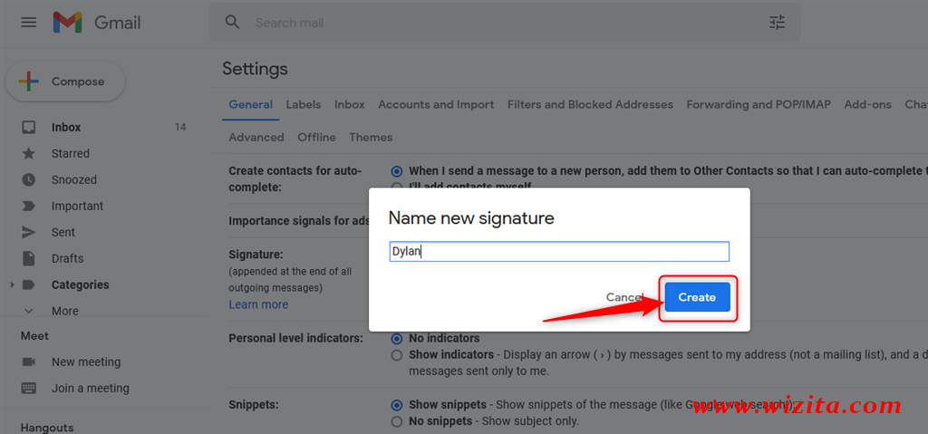 How to change Gmail Signature - Step - 1 - 8