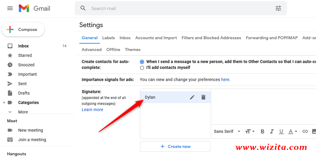 How to change Gmail Signature - Step - 1 - 9
