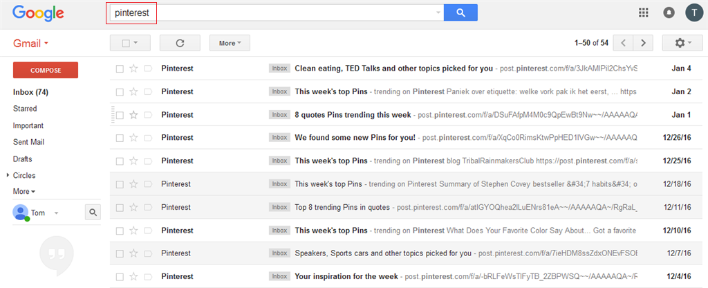 How to delete all emails from one sender in Gmail - Step - 1 - 1