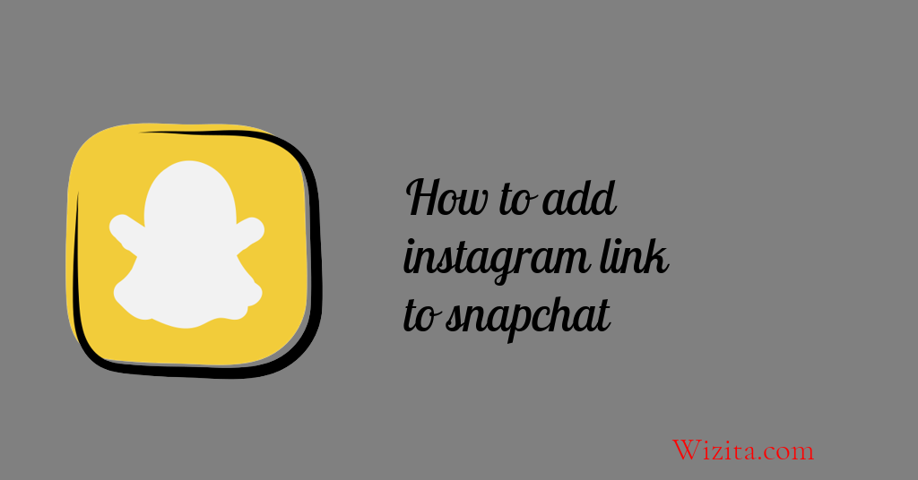 How to add Instagram link to snapchat
