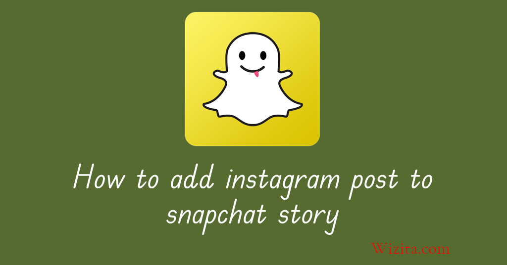 How to add Instagram post to snapchat story